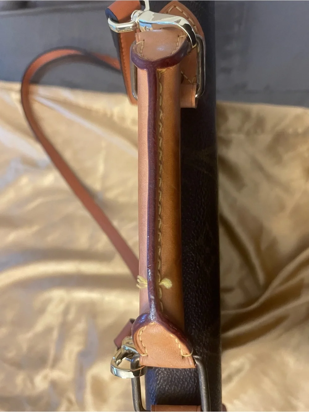 Louis Vuitton Monogram Canvas Brown and Tan Briefcase Vintage